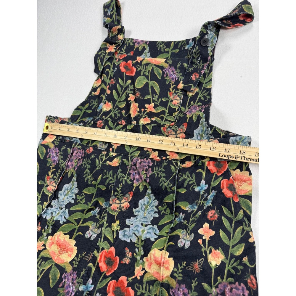 Cider Women Floral Corduroy Overalls Multi Color Wide Leg corduroy Size 1XL NWT - Picture 4 of 10